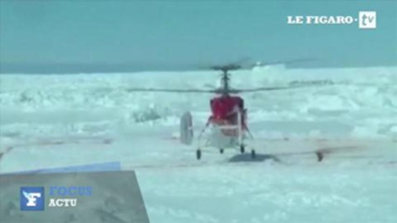 Sauvetage du navire bloqué dans l'Antarctique