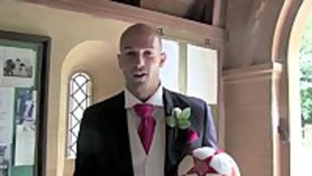 Groom Shows Off Amazing Juggling Skills