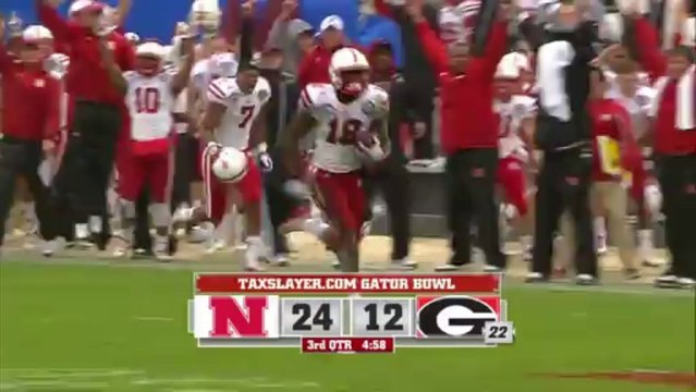 Nebraska Quincy Enunwa Scores Epic 99-yard Touchdown!!