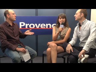 Serena Reinaldi et Alain Bouzigues en scène pour Les Diablogues