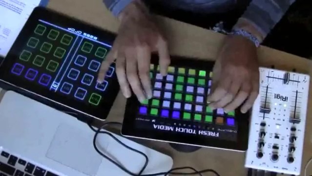 Dubslate Dubstep Pads vs Bass Drop Apps mixed through an iRig MIX