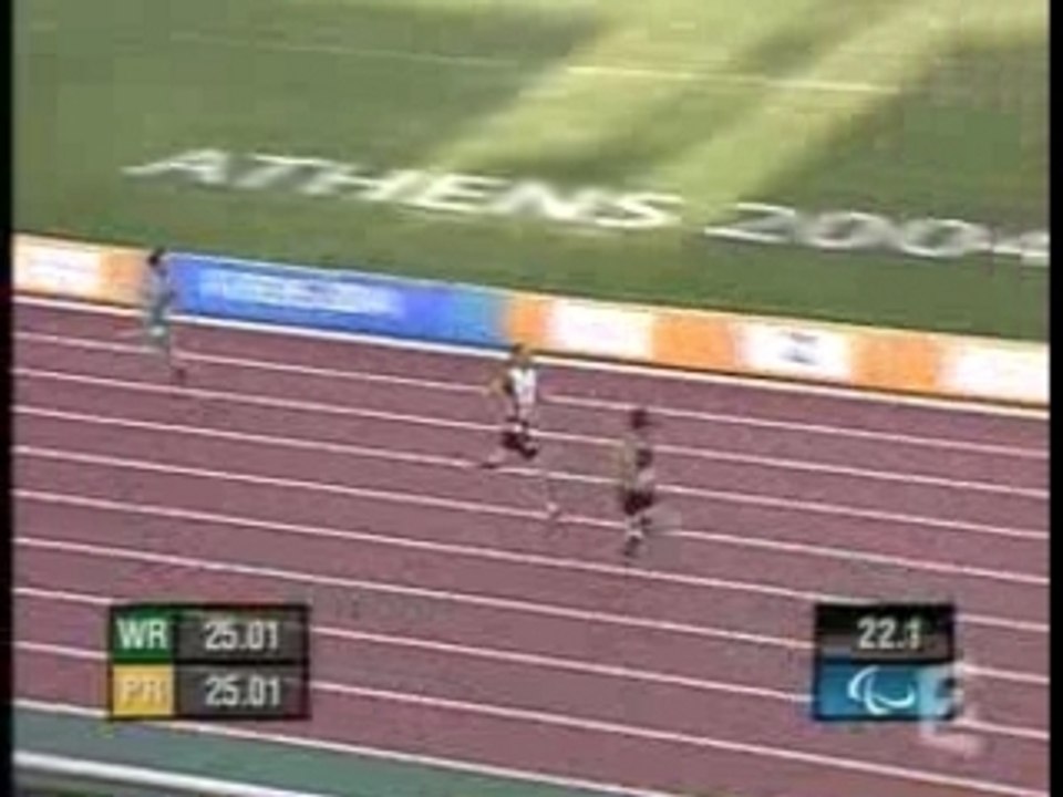 Oscar Pistorius médaille or 200 m 2004