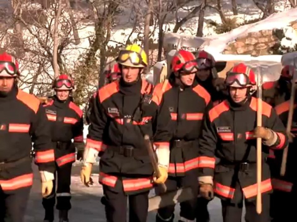 La sécurité civile au secours des Baux-de-Provence
