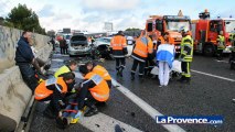 A51 : un conducteur à contresens cause un carambolage