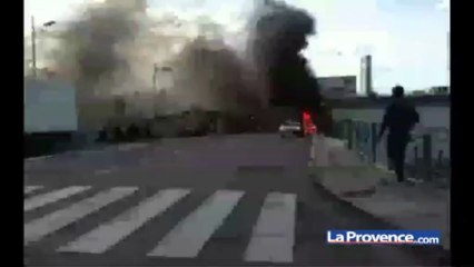 Marseille : un fourgon blindé attaqué à l'explosif