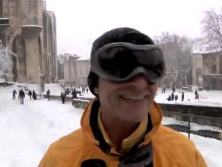 Avignon sous la neige