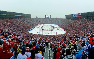 U.S. National Anthem at NHL Winter Classic - Zac Brown Band - Michigan Stadium 2014