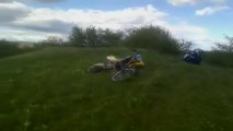 Dirt Bike CR125 Endo Crash