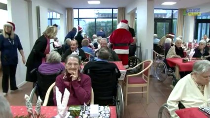 Noël: visite des élus à la maternité et à la résidence Automne