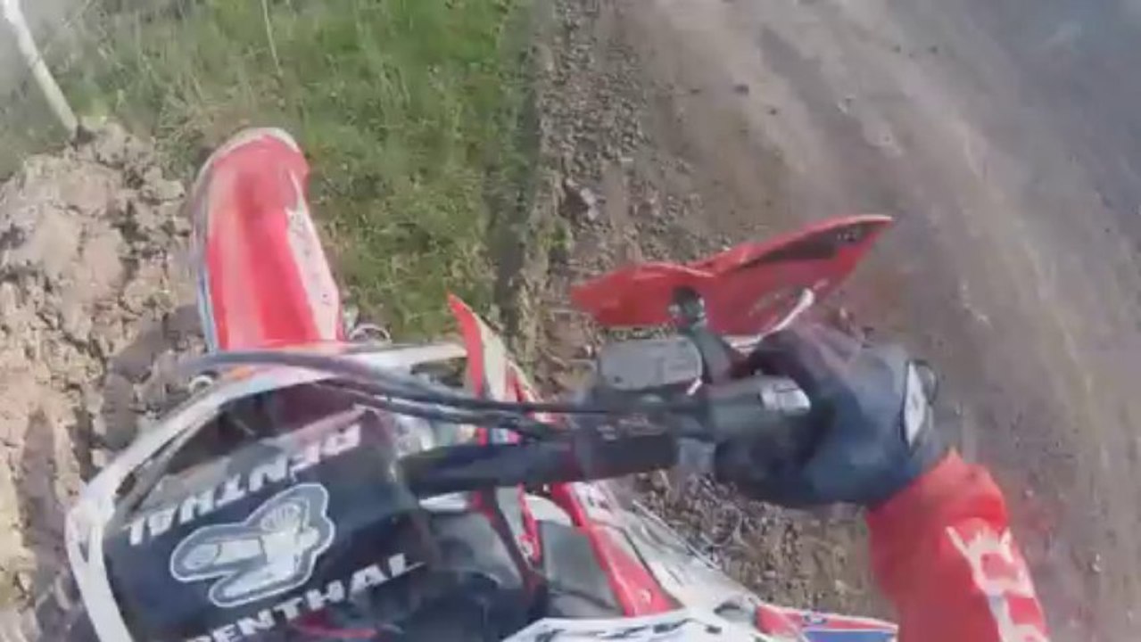 GoPro HD Motocross Race Crash - Ryan Crowder