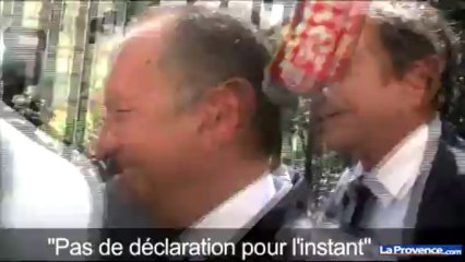 Jean-Noël Guérini arrive chez le juge Duchaine