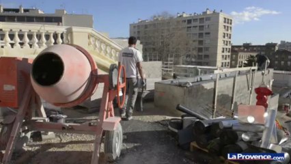 Marseille : visite du chantier de l'Hôtel Dieu
