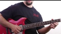 Lead Guitar Lesson - Spicy Open String Lick with Hybrid Picking -