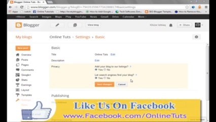 Introduction to the Blogger Dashboard Lesson 02
