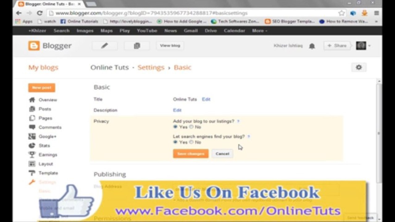Introduction to the Blogger Dashboard Lesson 02