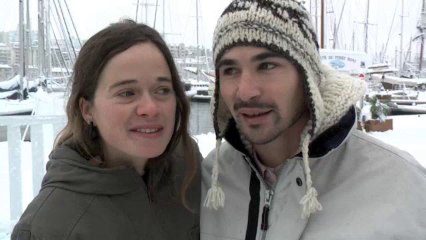 Une journée sous la neige à Marseille