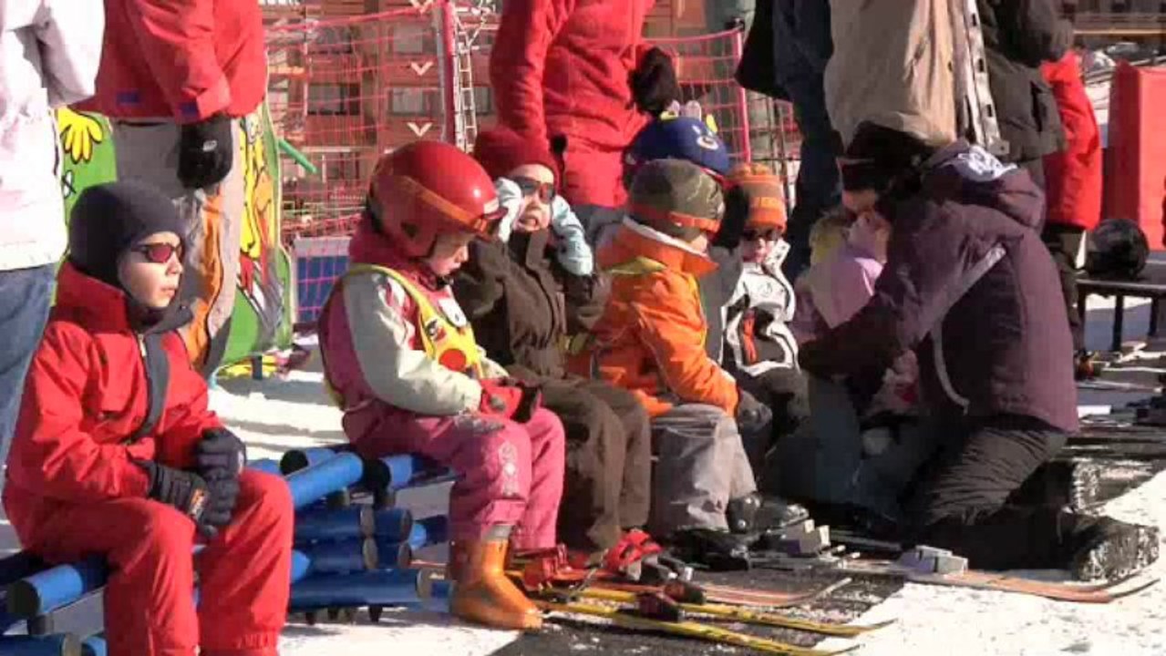 En piste à la station du Sauze et Super Sauze