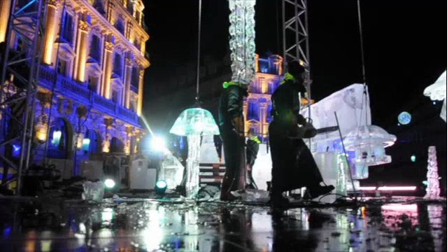 MP 2013 : la place Sadi Carnot sous le charme des tailleurs de glace