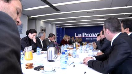 Club de l'Eco La Provence : Laurence Boulin (EDF);  Brigitte Goyet (La Poste) et  Vincent Parisot (Orange)