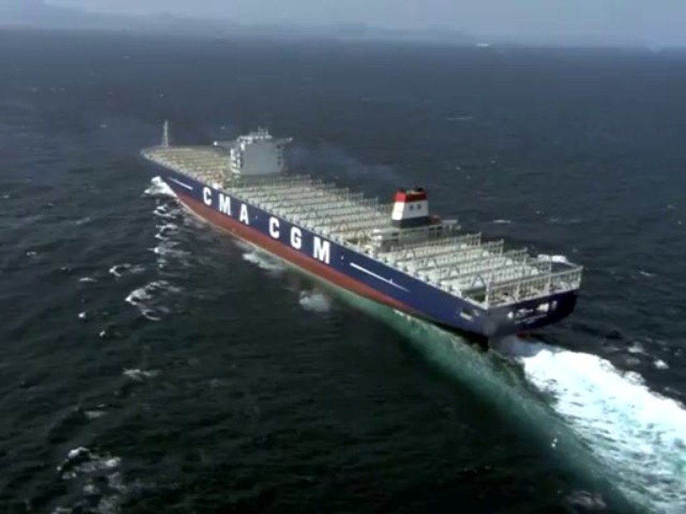 CMA CGM reçoit le plus gros porte-conteneurs au monde