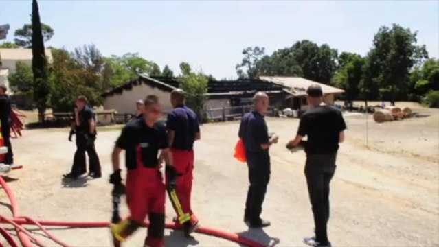 Le local du groupe Saint Eloi de Château-Gombert en feu