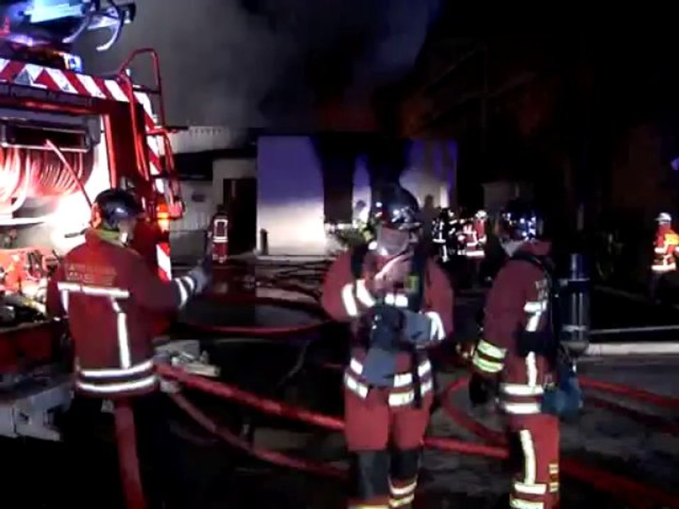 Incendie dans les entrepôts de la Sodexo à Marseille