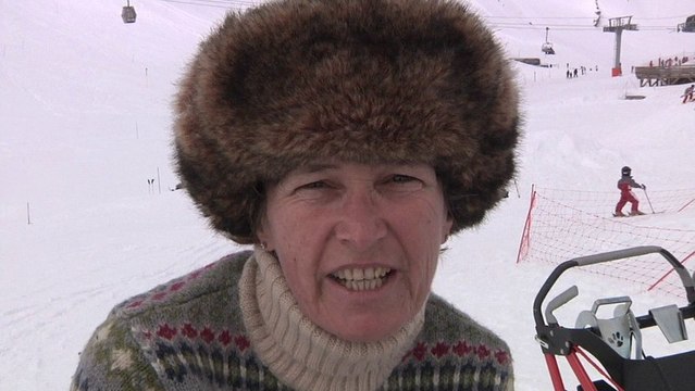 A Orcières; avec les chiens de traîneaux