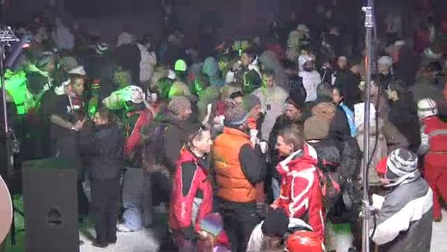 En piste à la station La Foux au Val-d'Allos
