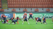 L'entraînement de l'OM à San Siro