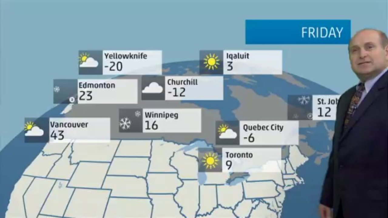 Canada Vacation Forecast - 01/02/2014