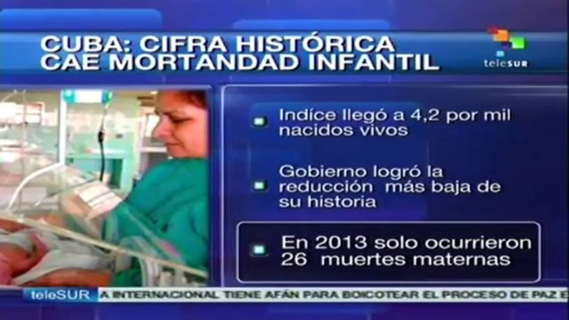 Cuba cerró 2013 con disminución de mortalidad infantil