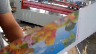 BFY thin knife paper-partitioning & creasing machine working vedio