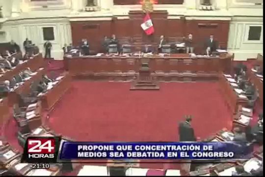 Ollanta Humala: Tema de concentración de medios debe ir al Congreso