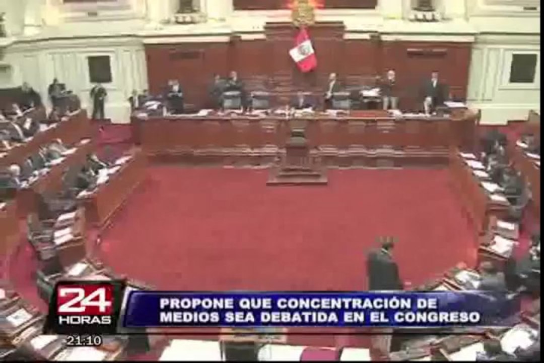 Ollanta Humala: "Tema de concentración de medios debe ir al Congreso"