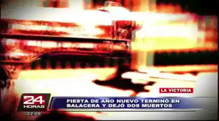 La Victoria: Dos personas fallecieron y tres resultaron heridos en feroz balacera