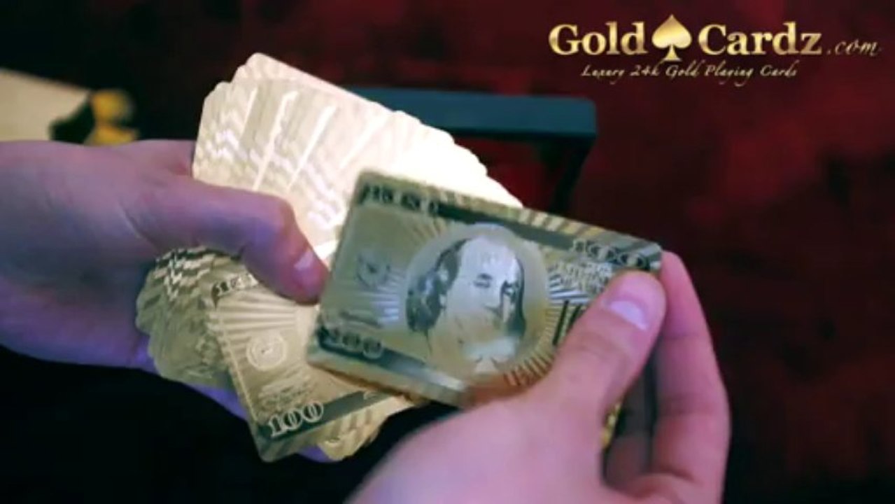 WOW Amazing 24k Gold Poker Playing Cards - GoldCardz
