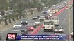 Congestión generó el malestar de conductores que retornaron a Lima