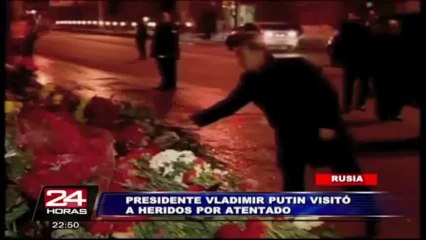 Download Video: Rusia: Vladimir Putin visitó a los heridos de atentados suicidas de Volgogrado