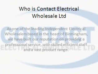 Contact Electrical Wholesale Ltd