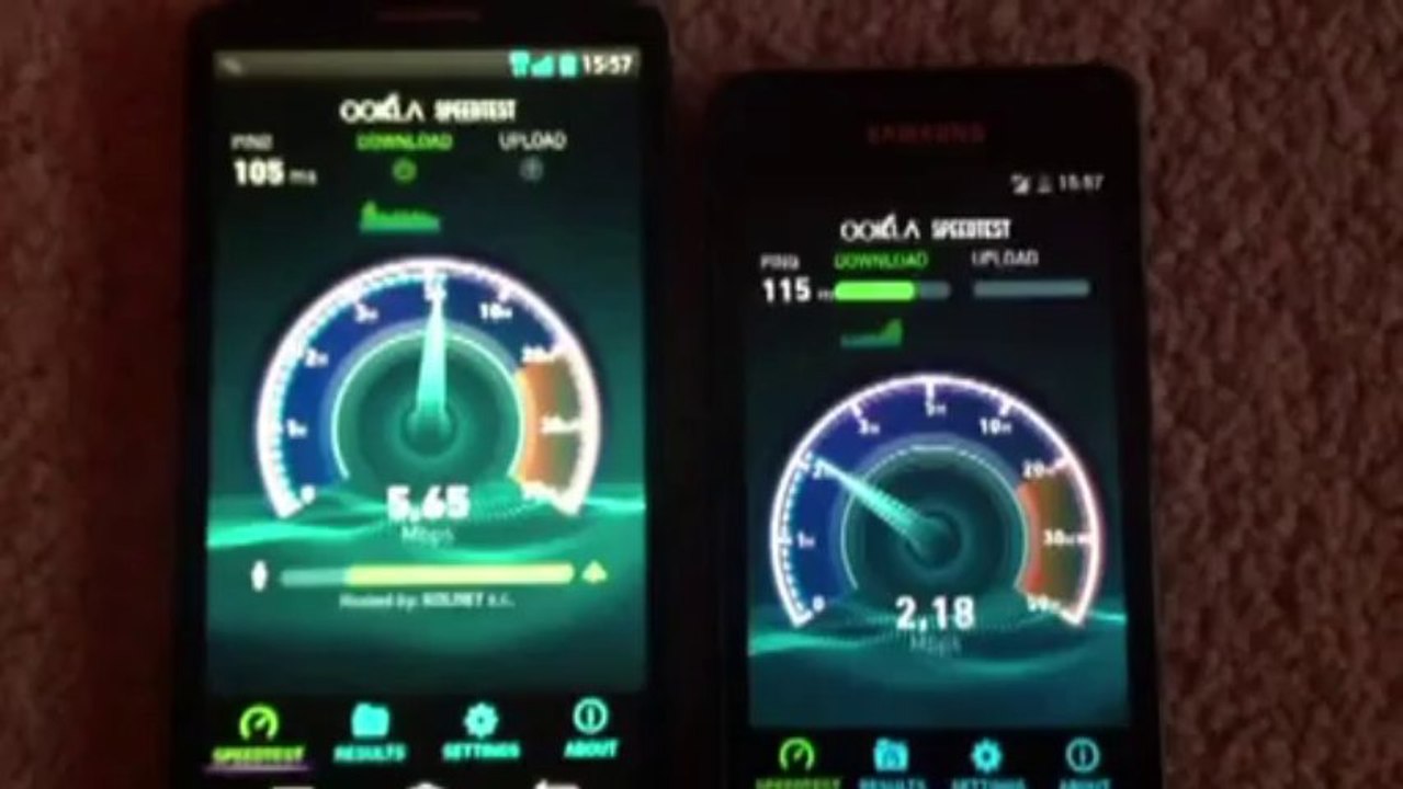 LG G2 vs SGS 2 speed test testuj z orange
