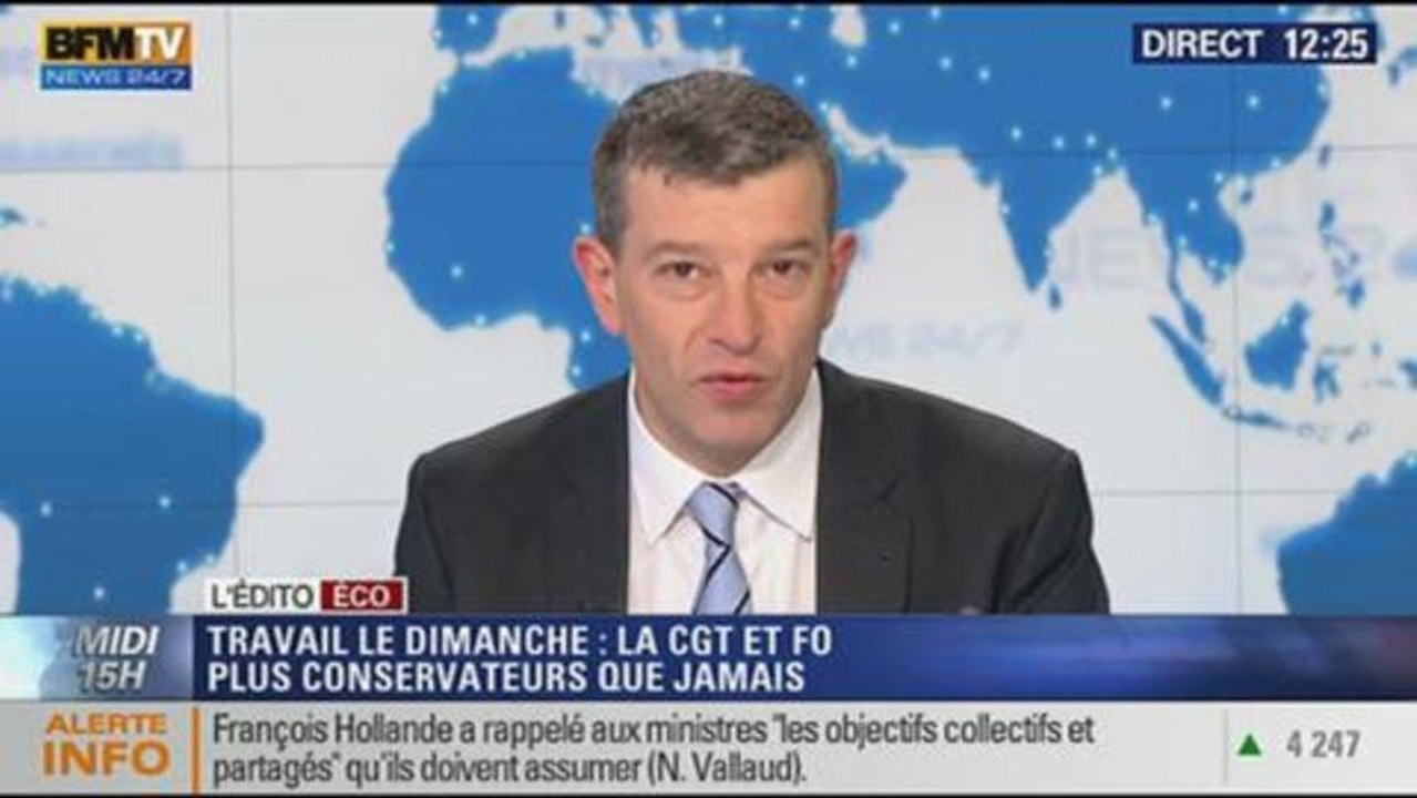 L'Édito éco de Nicolas Doze: Travail dominical: les syndicats plus conservateurs que jamais - 03/01