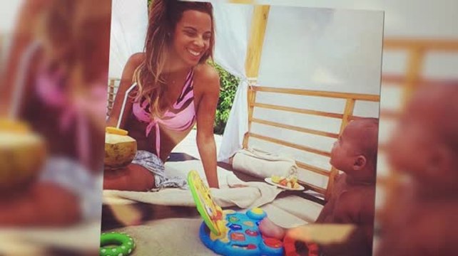The Saturday's Rochelle Humes Poses in a Bikini