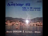 •tLE 20 CANZONI DI SANREMO 1958  LP  ODEON EMILIO PERICOLI FERNANDA FURLANI  Part I