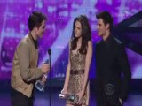 Robert Pattinson, Kristen Stewart and Taylor Lautner at People's Choice Awards 2011