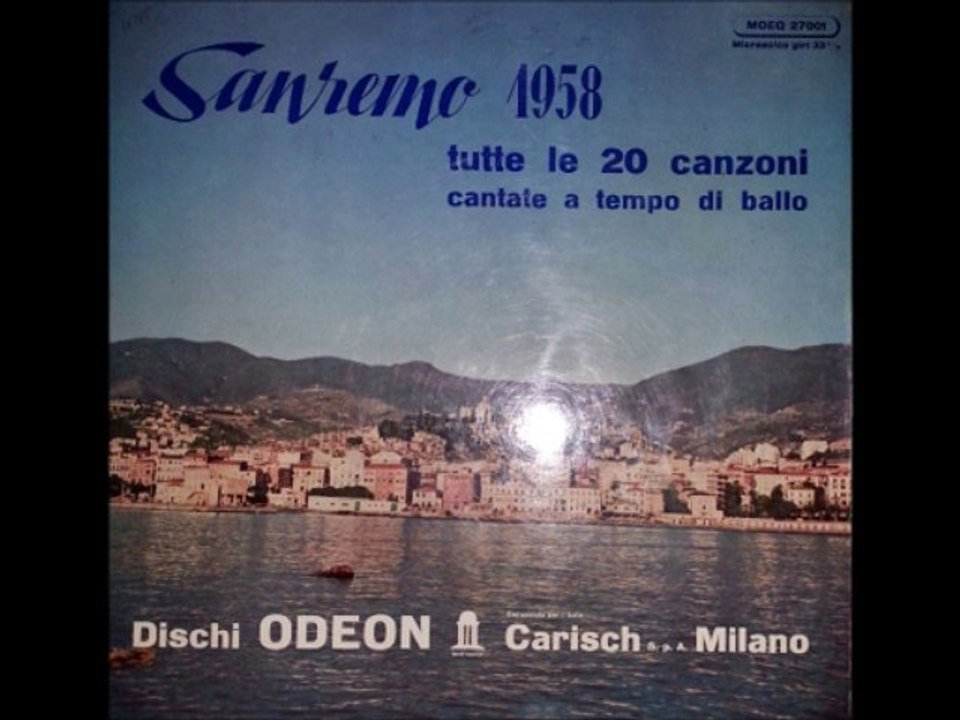 •	LE 20 CANZONI DI SANREMO 1958  LP  ODEON EMILIO PERICOLI FERNANDA FURLANI  Part II