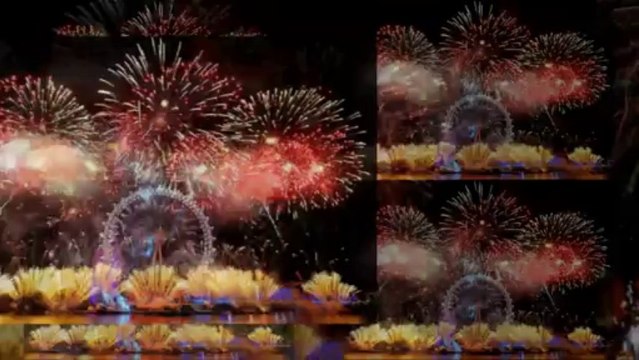 Нова година - фойерверки и радост по цялата планета... ...(music Andre Rieu)... ...