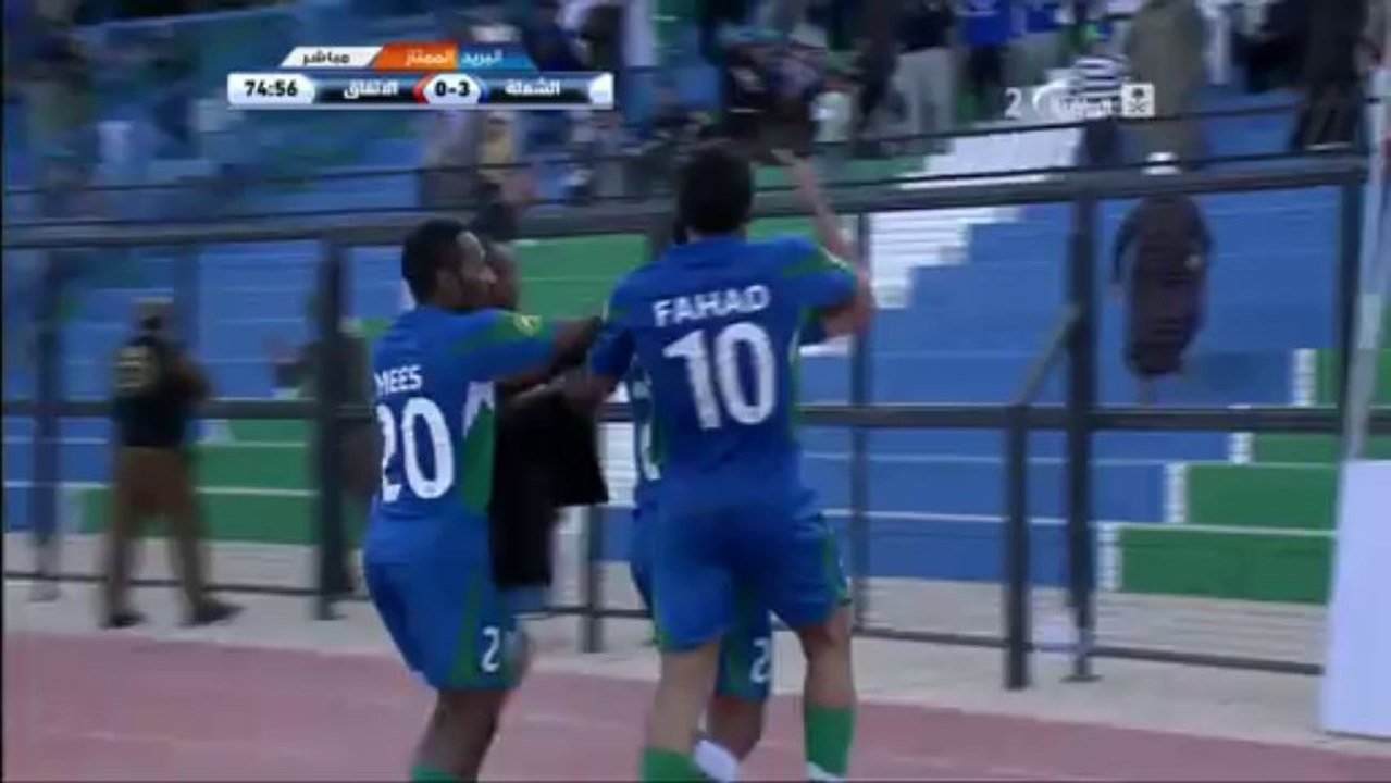 هدف الشعلة الثالث من حسن الطير في الاتفاق - الشعلة 4-0 الاتفاق - دوري جميل 03/01/2014 HD