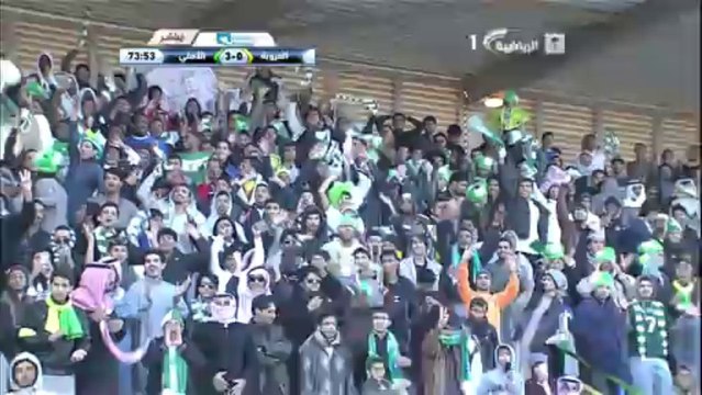 هدف الاهلي الثالث من تيسير الجاسم في العروبة - الاهلي 4-0 العروبة - دوري جميل 03/01/2014 HD