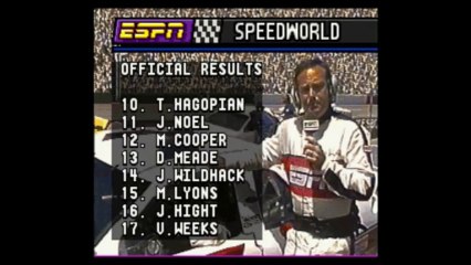 ESPN Speedworld - Aperçu d'une course