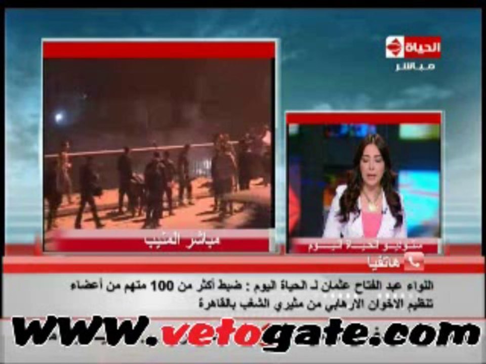 اتصال مساعد وزيرالداخلية على قناة الحياة